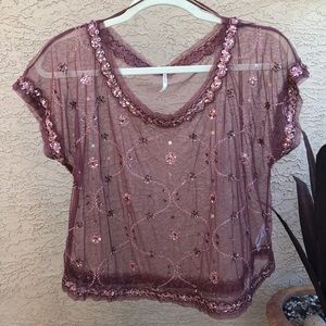 Free People Sheer Blouse
